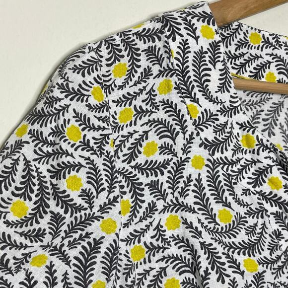 Boden Floral Linen Dress Women Size 10L - Picture 4 of 7